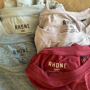 4 x Rhone Reign Long Sleeve Shirts Size M